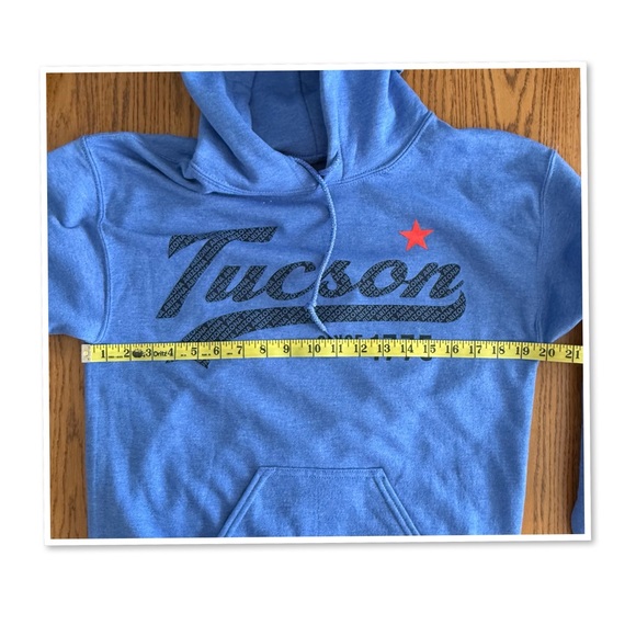 Blue Tucson Hooded Sweatshirt - Picture 9 of 10
